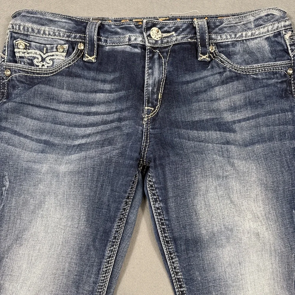 Rock Revival EASY CAPRI SORA Jeans Embroidered Pockets Logo Accents Men 32